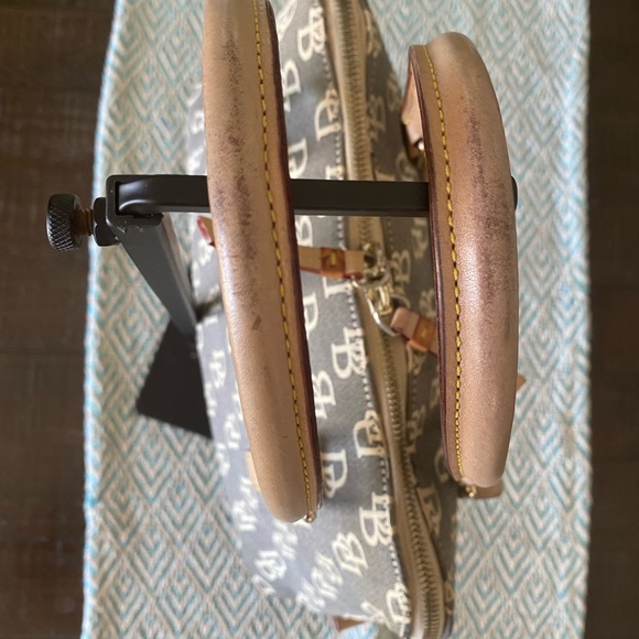 Dooney & Bourke Purse (Blue Gray) w Gold Hardware. - Picture 5 of 10